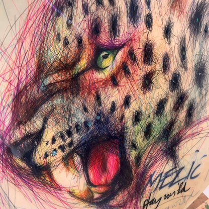 "stay Wild" 60cm Resin Artwork