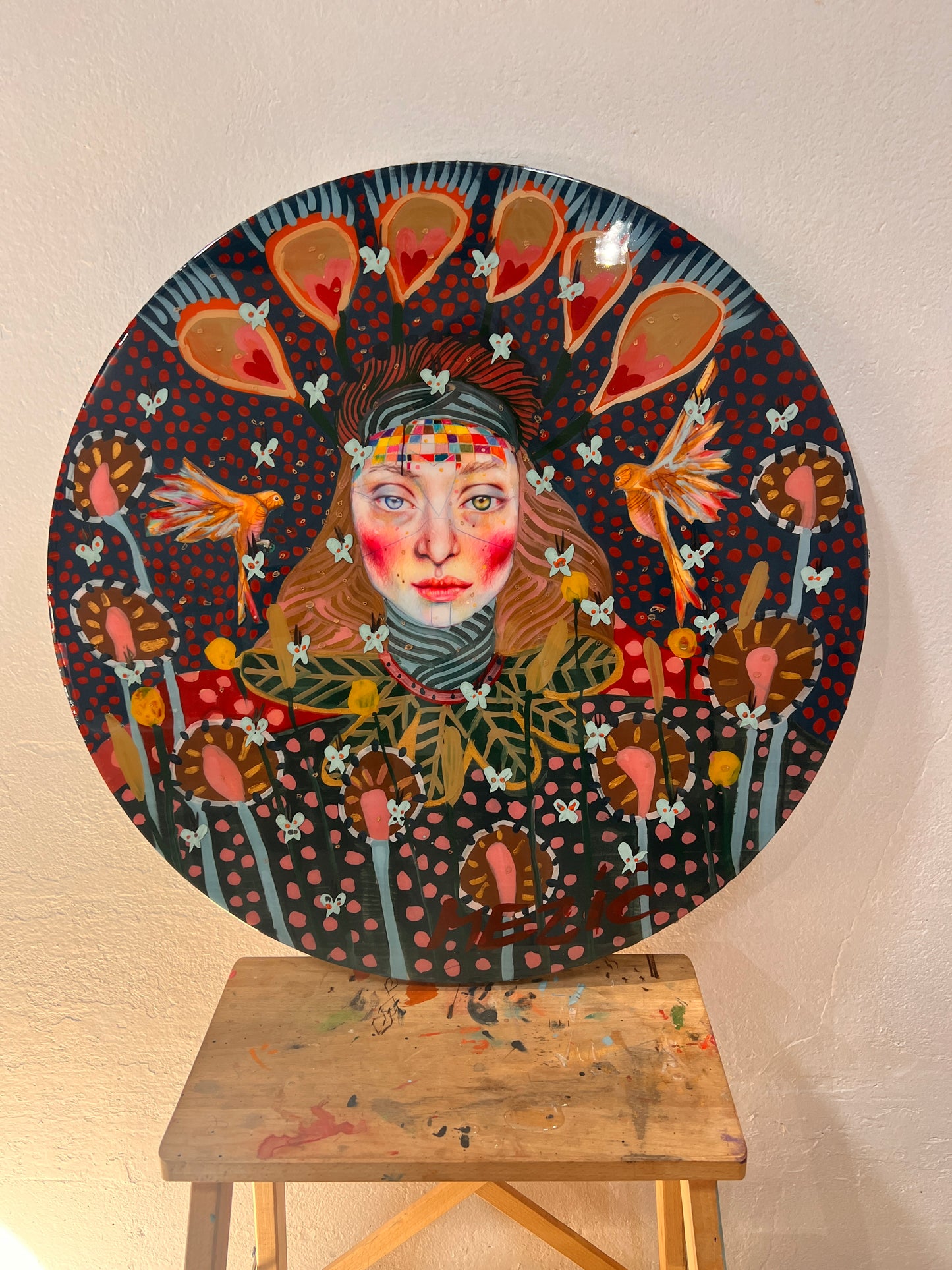 “Violet” 60cm Resin Round