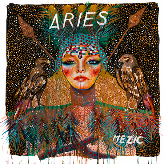 ""Aries" — Horoscope Series | Limited Edition Fine Art Print" — Fine Art Print by Mariana Mezic Art