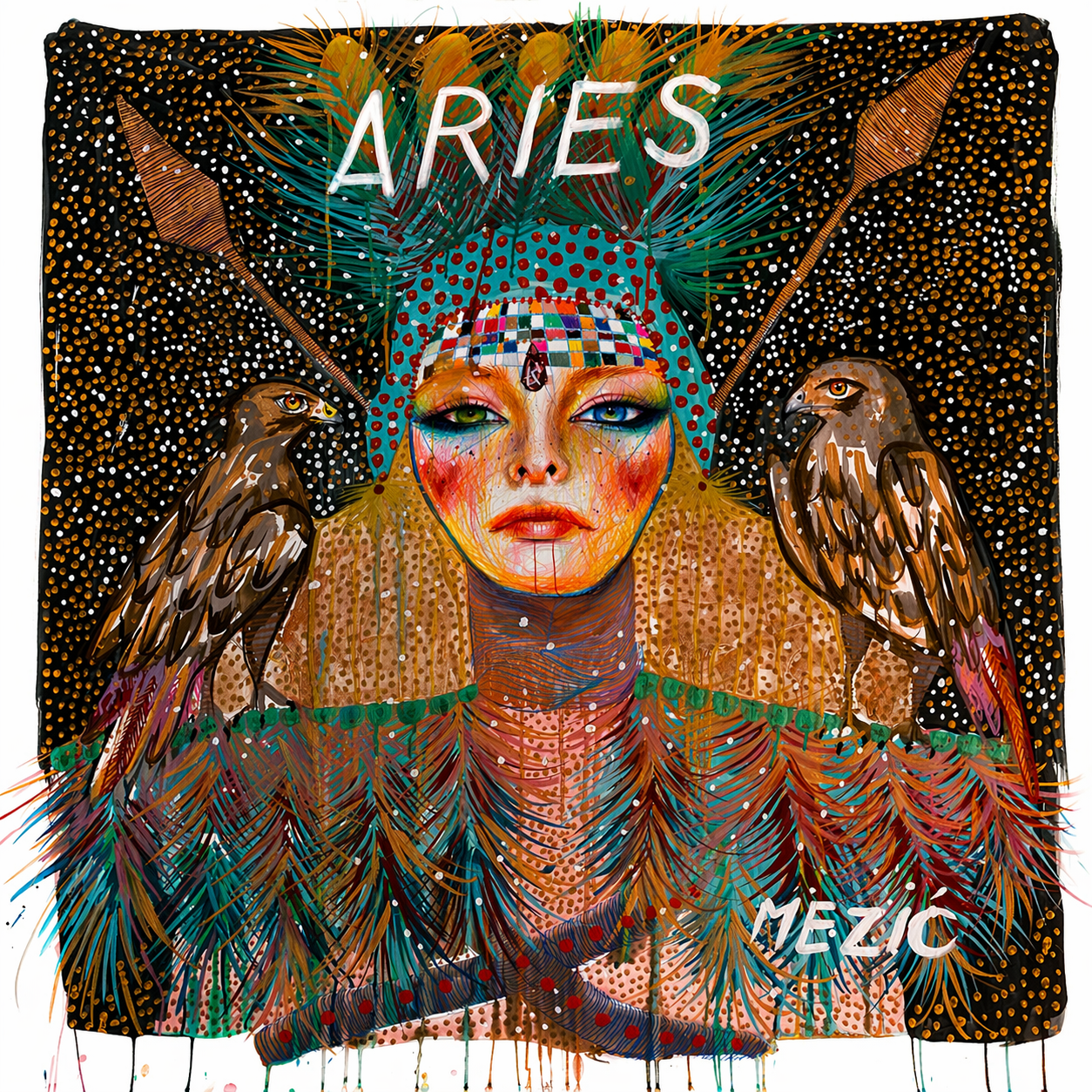 ""Aries" — Horoscope Series | Limited Edition Fine Art Print" — Fine Art Print by Mariana Mezic Art