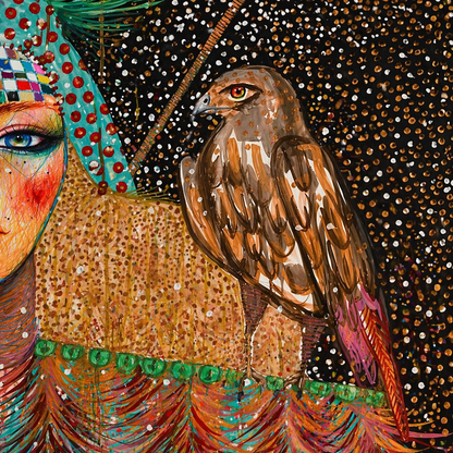 ""Aries" — Horoscope Series | Limited Edition Fine Art Print" detail view 4 — Fine Art Print by Mariana Mezic Art