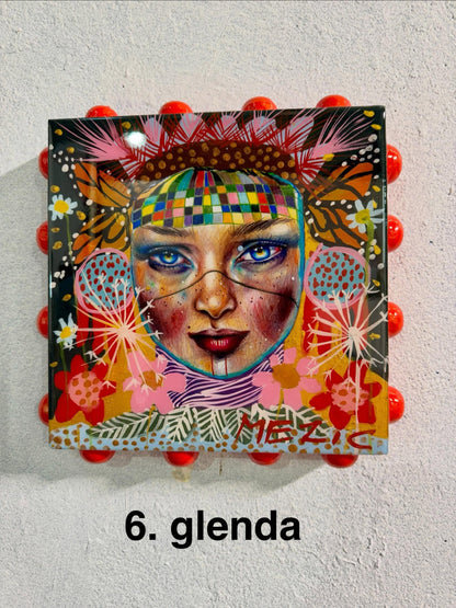 Glenda 25cm resin artwork by Mariana Mezic — front view
