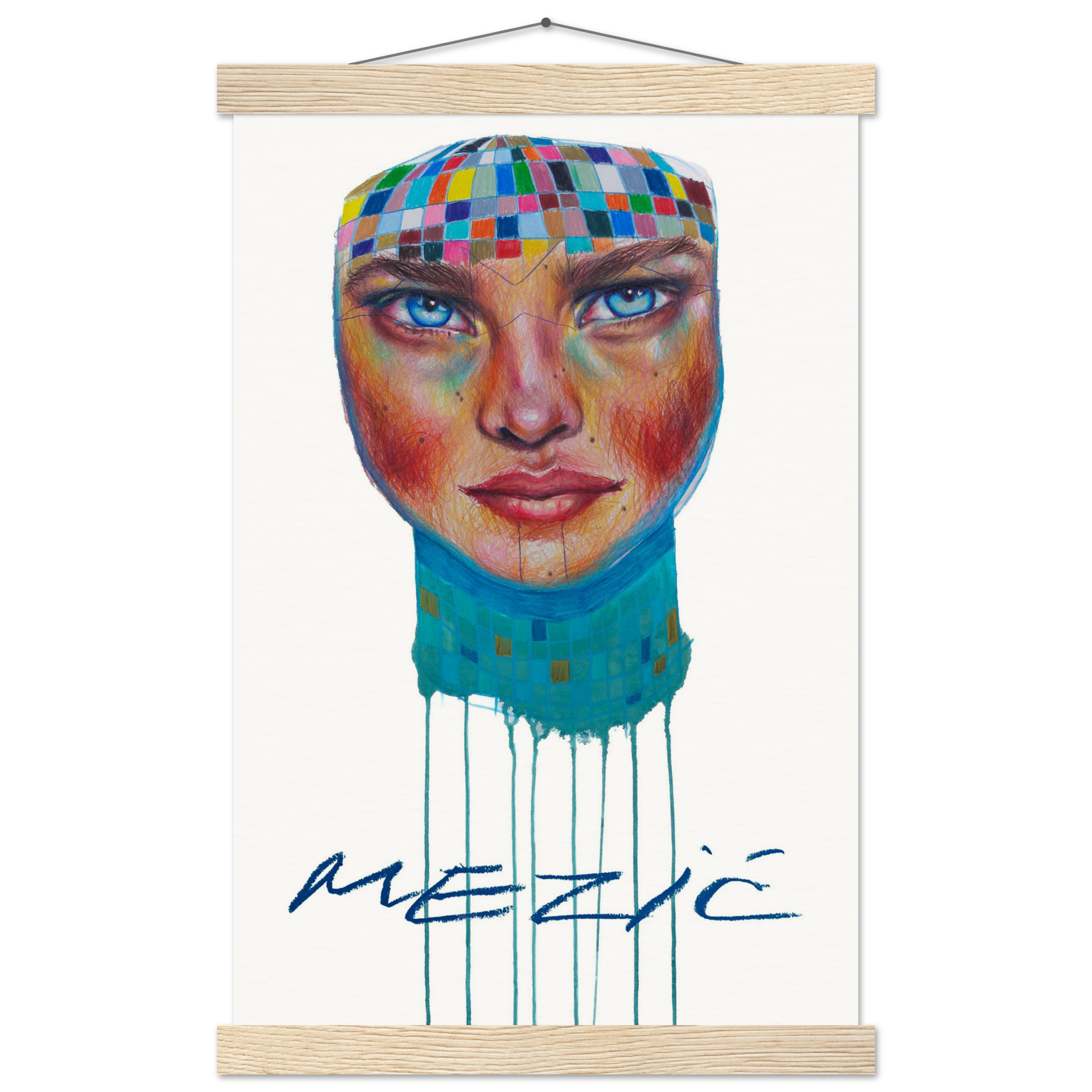 “Phoenix Rose ” Museum-Quality Matte Paper Poster with Hanger