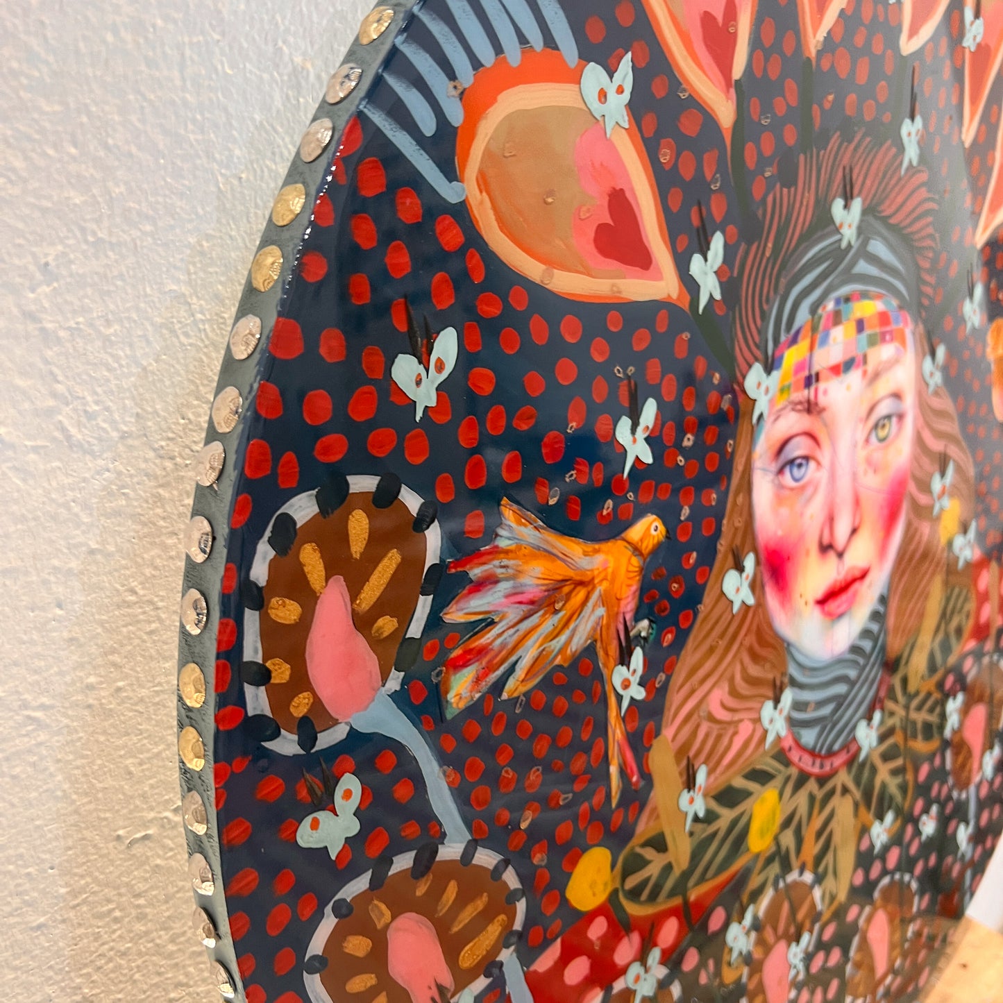 “Violet” 60cm Resin Round