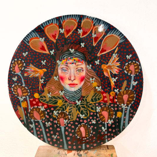 “Violet” 60cm Resin Round