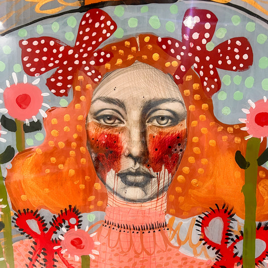 "Rosie" 60cm Resin Artwork