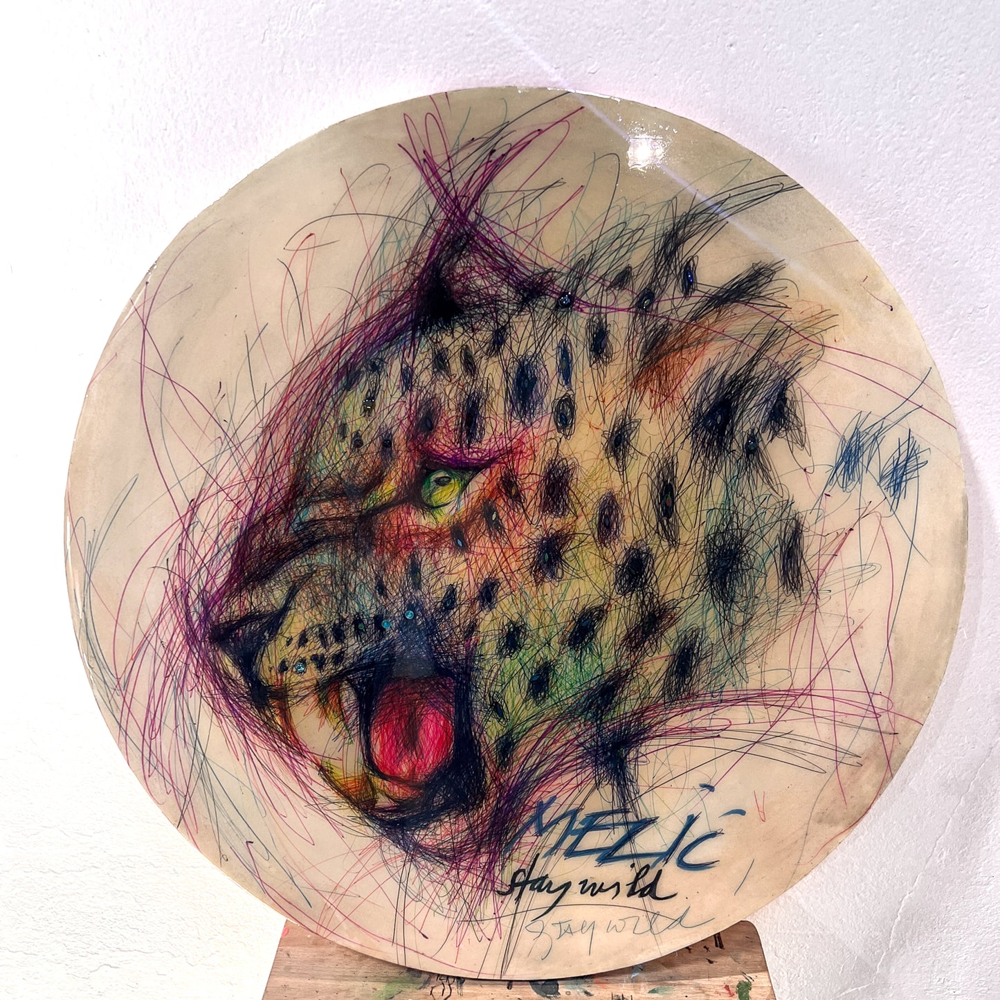 "stay Wild" 60cm Resin Artwork